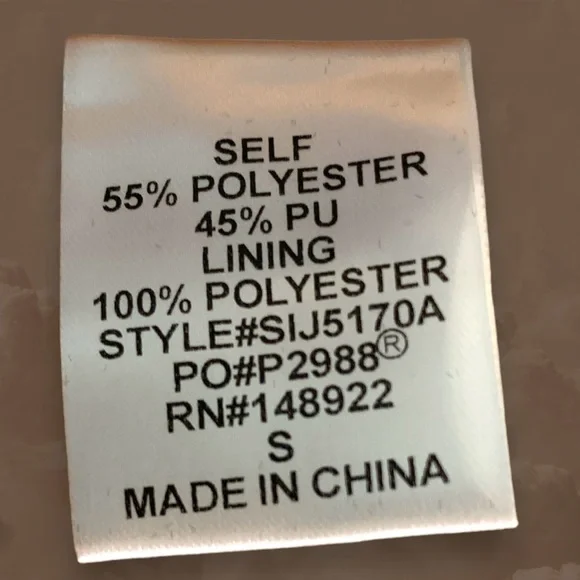 ⭐️HOST PICK🛍️*NEW* Faux Leather Color Block Coat Size Small - Picture 5 of 9